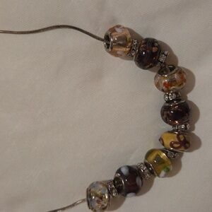 Elegant Murano Italian Glass Beaded Necklace
